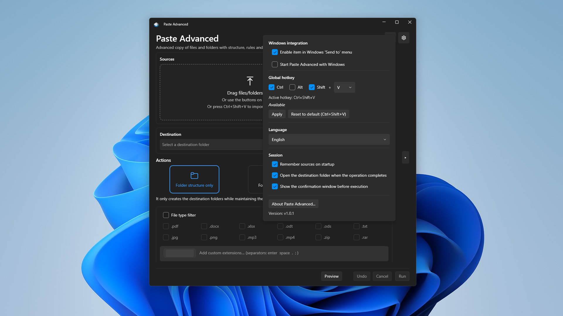 Paste Advanced | Windows file copy utility